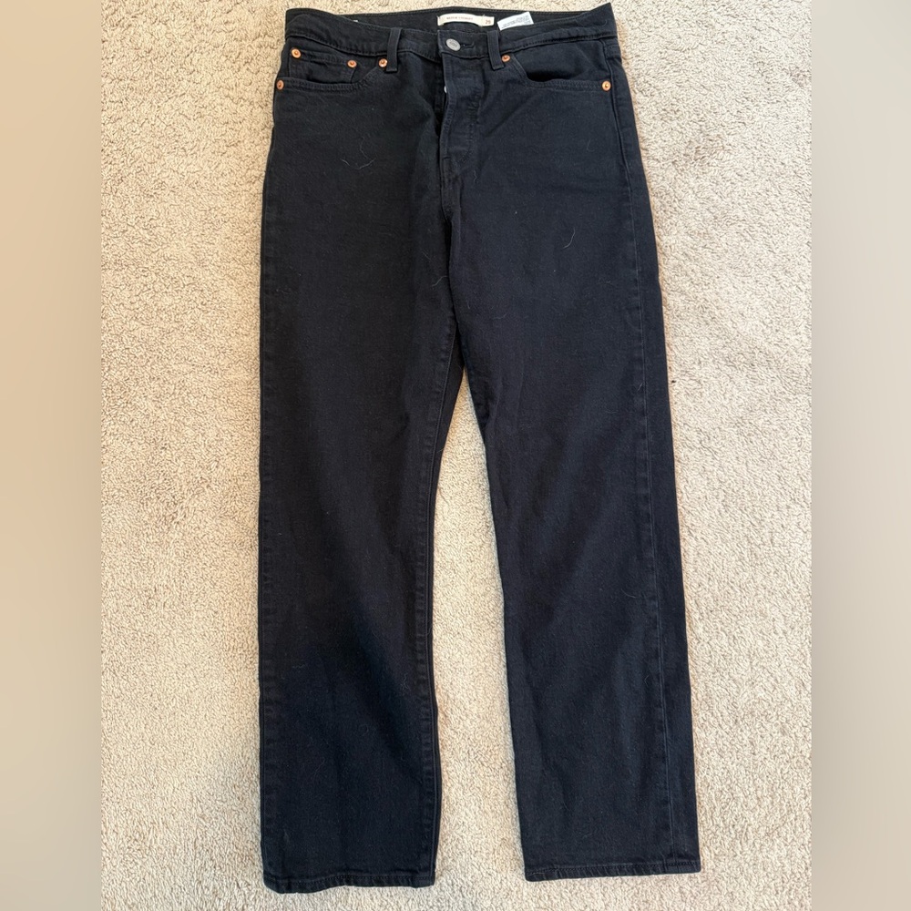 Levi’s Wedgie Straight Black Jeans